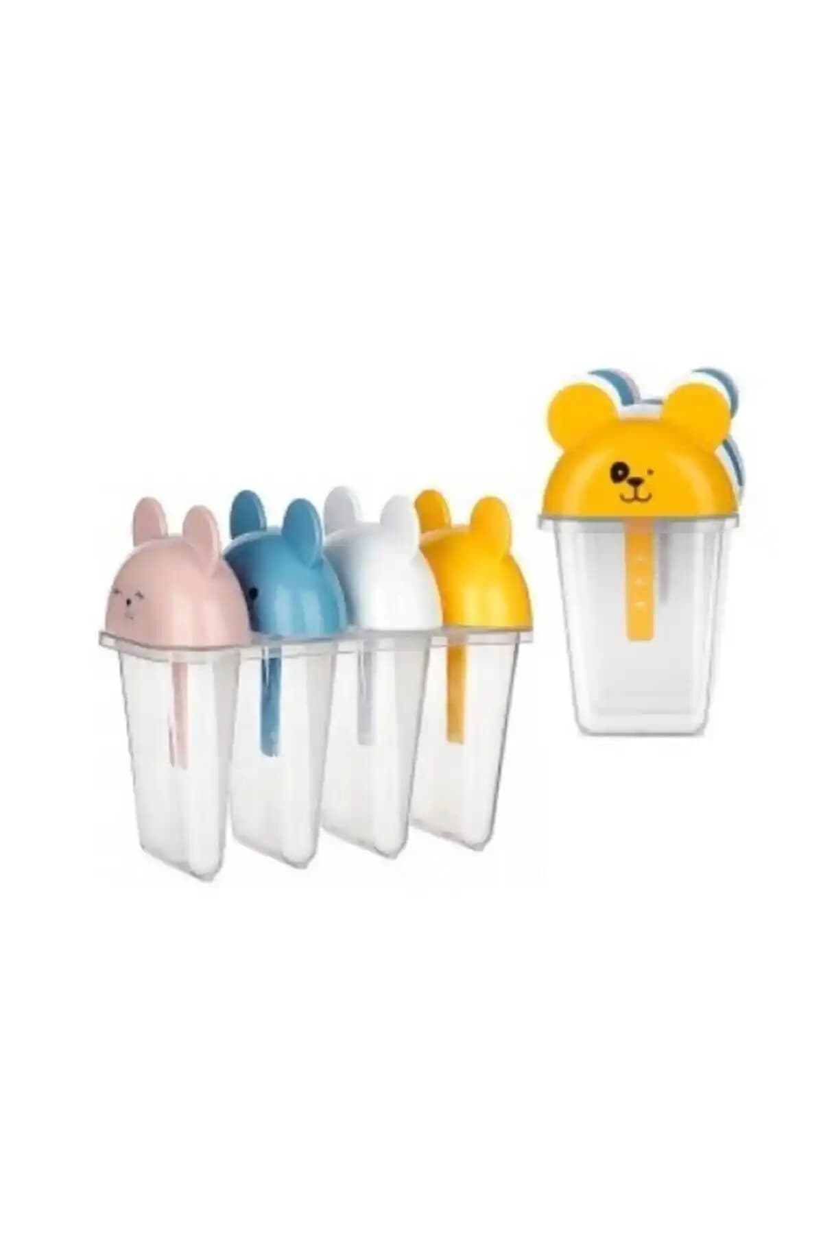 BEYZANA Titiz Çubuklu 4'lü Dondurma Kalıbı: Sağlıklı ve Pratik Evde Dondurma Yapımı