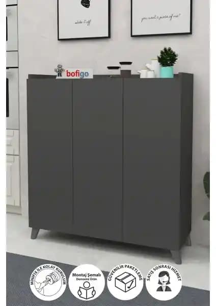 Bofigo 3 Kapaklı Çok Amaçlı Dolap: Şık ve Fonksiyonel Ev Mobilyası Çözümü