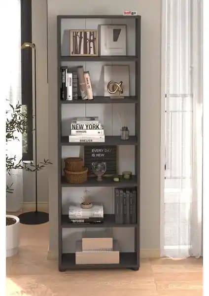 Bofigo 6 Raflı Kitaplık Modern ve Şık Depolama Çözümü Ev ve Ofis İçin