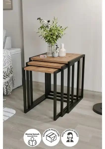 Bofigo Metal ve Vovvahome Luci MDF Ahşap Zigon Sehpa Karşılaştırması