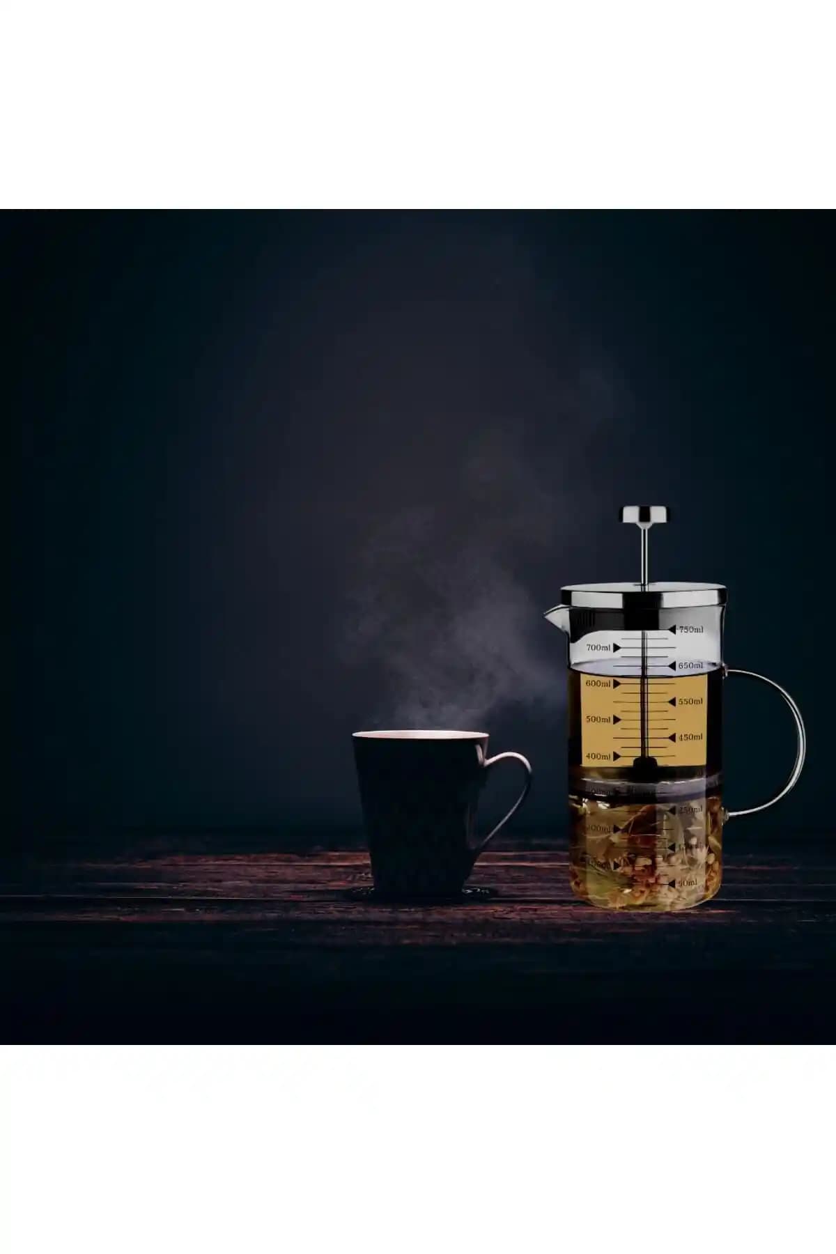 Cambu Comprox 700 ml French Press: Şık ve Dayanıklı Kahve Çay Demleme Aracı
