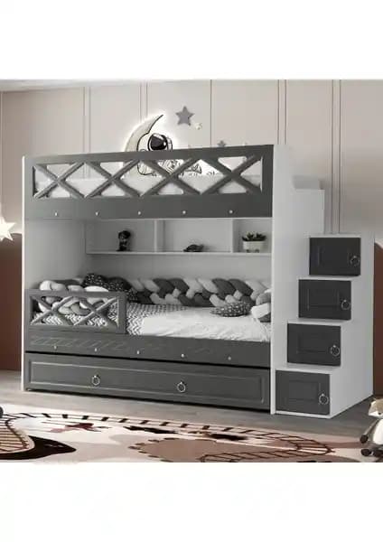 Çetin Ranza Mars Yavrulu Ranza: Modern Tasarım ve Güvenli Çok Fonksiyonlu Çocuk Odası Mobilyası