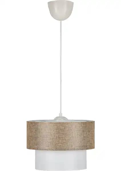 D-Light Melon Pasta 25'lik Sütlü Kahve Beyaz Avize Modern İç Mekan Dekorasyonu İçin