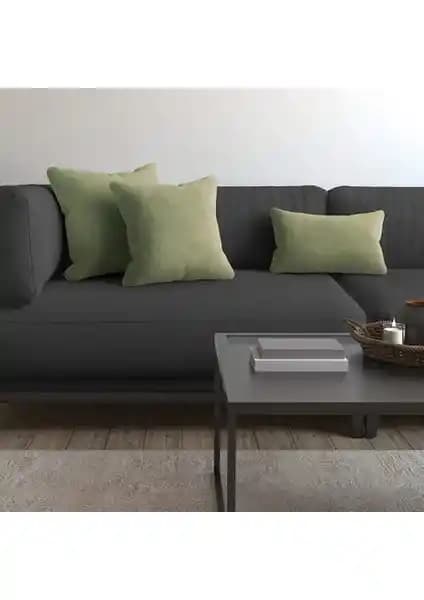 Demor Home Soft Series Çağla Yeşili Kırlent Kılıfı Şık ve Dayanıklı Dekorasyon Ürünü