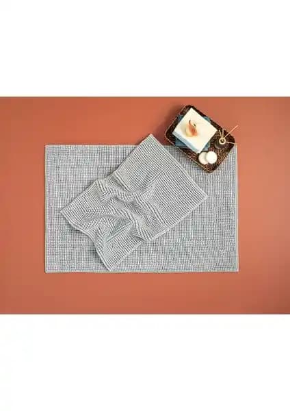 English Home Paige Polyester Banyo Paspası Seti Güvenli ve Şık Tasarımıyla Modern Banyolar İçin