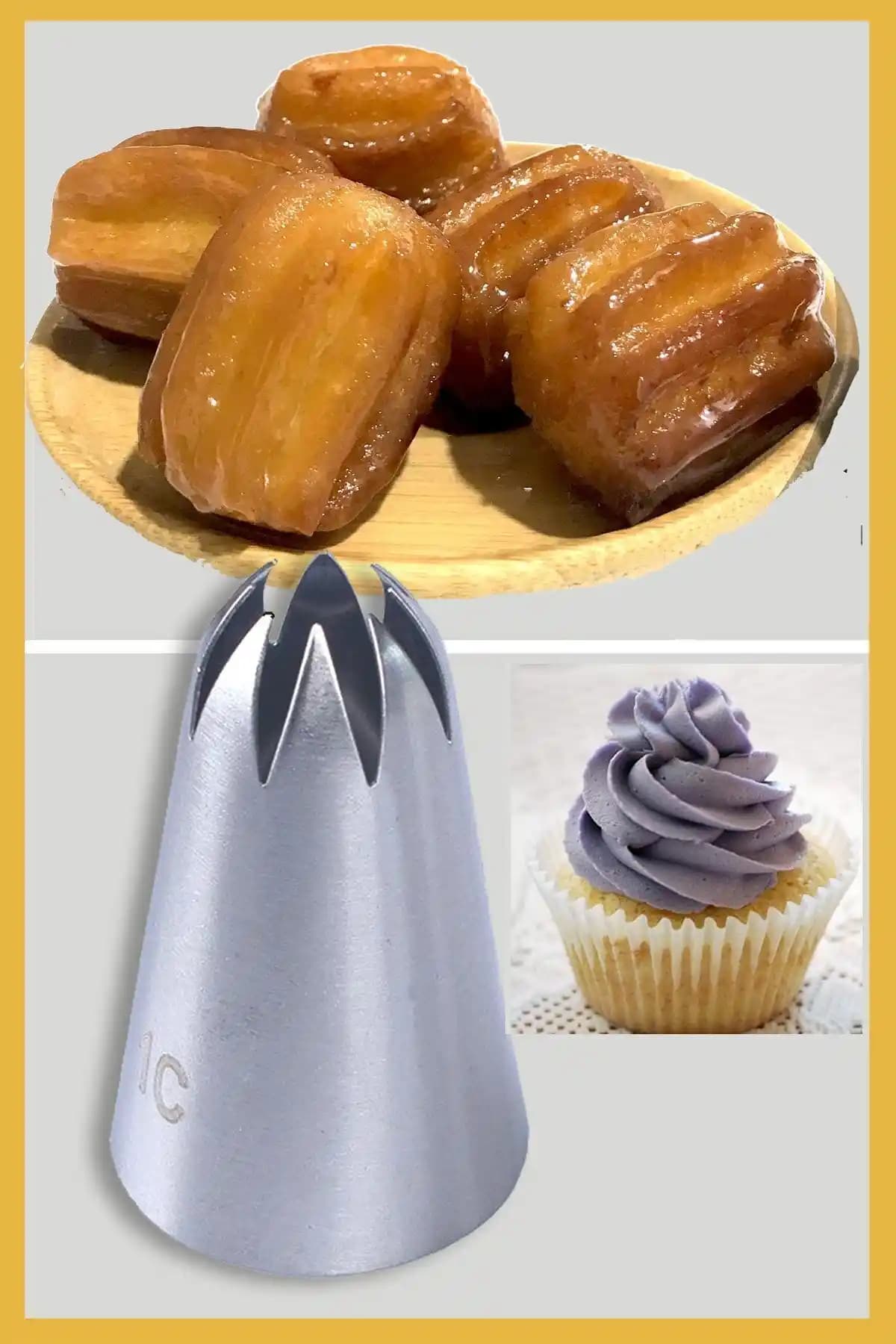 ENJOYPEPERON Paslanmaz Çelik Krema ve Tulumba Tatlısı Sıkma Ucu Seti Profesyonel ve Amatör Kullanım İçin