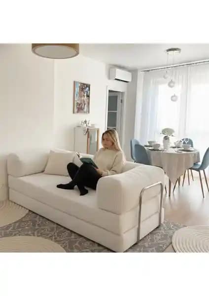 Evessan 100x200 Kadife Kanepe Modern Tasarım ve Fonksiyonellik Sunar
