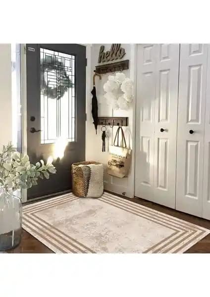 Faiend Dijital Baskı Halısı: Modern ve Güvenli Yıkanabilir Dekoratif Salon Halısı