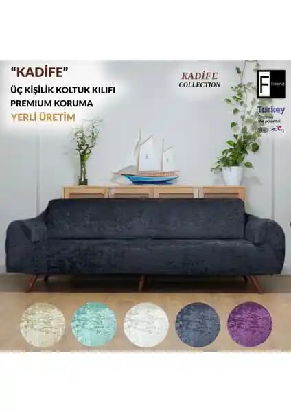 Faiend Kadife 3 Kişilik Koltuk Örtüsü: Şık ve Koruyucu Ev Dekorasyon Ürünü