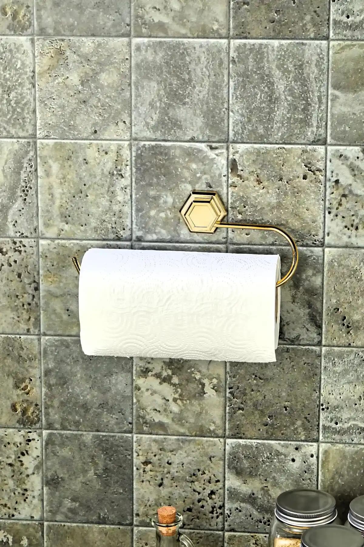 FBZhome Yapışkanlı Metal Havluluk ve Peçetelik: Dayanıklı ve Estetik Banyo Aksesuarı