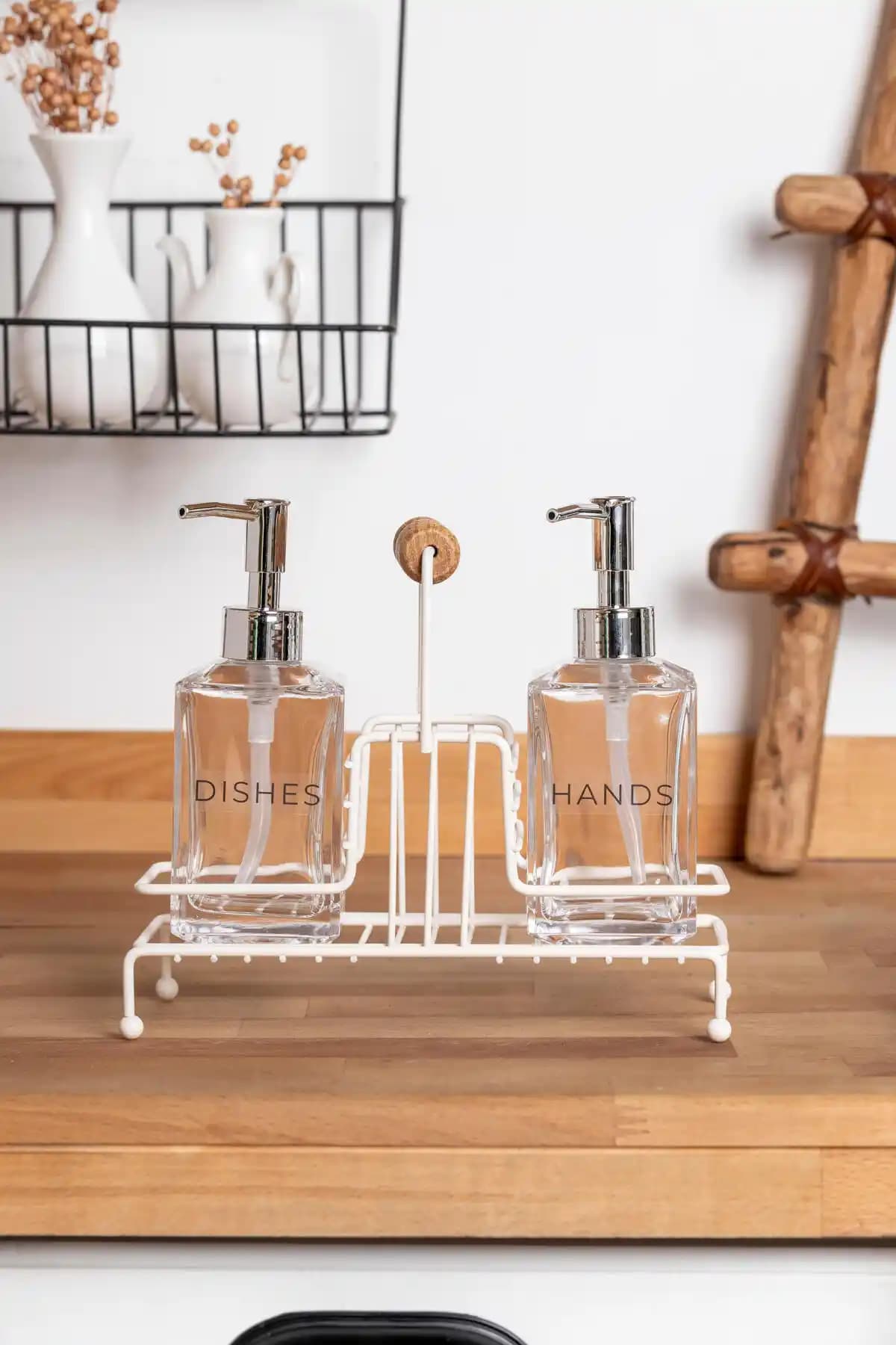 FH Finehome Cremma 2'li Standlı Sıvı Sabunluk Beyaz Modern ve Dayanıklı Tasarım