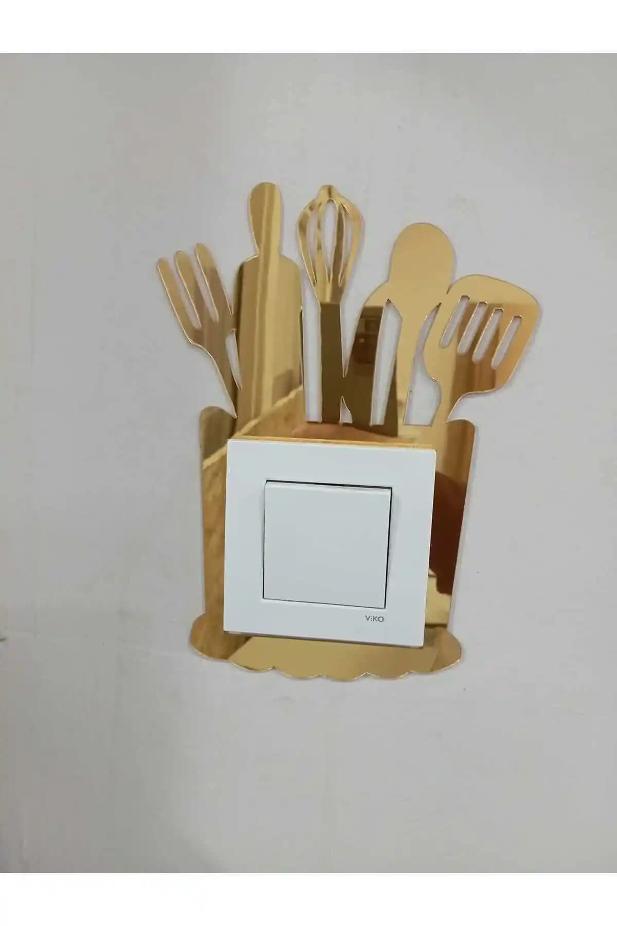 Genel Markalar Dekoratif Mutfak Priz Kenarı Süsü: Modern ve Şık Mutfak Dekorasyonu İçin Ideal