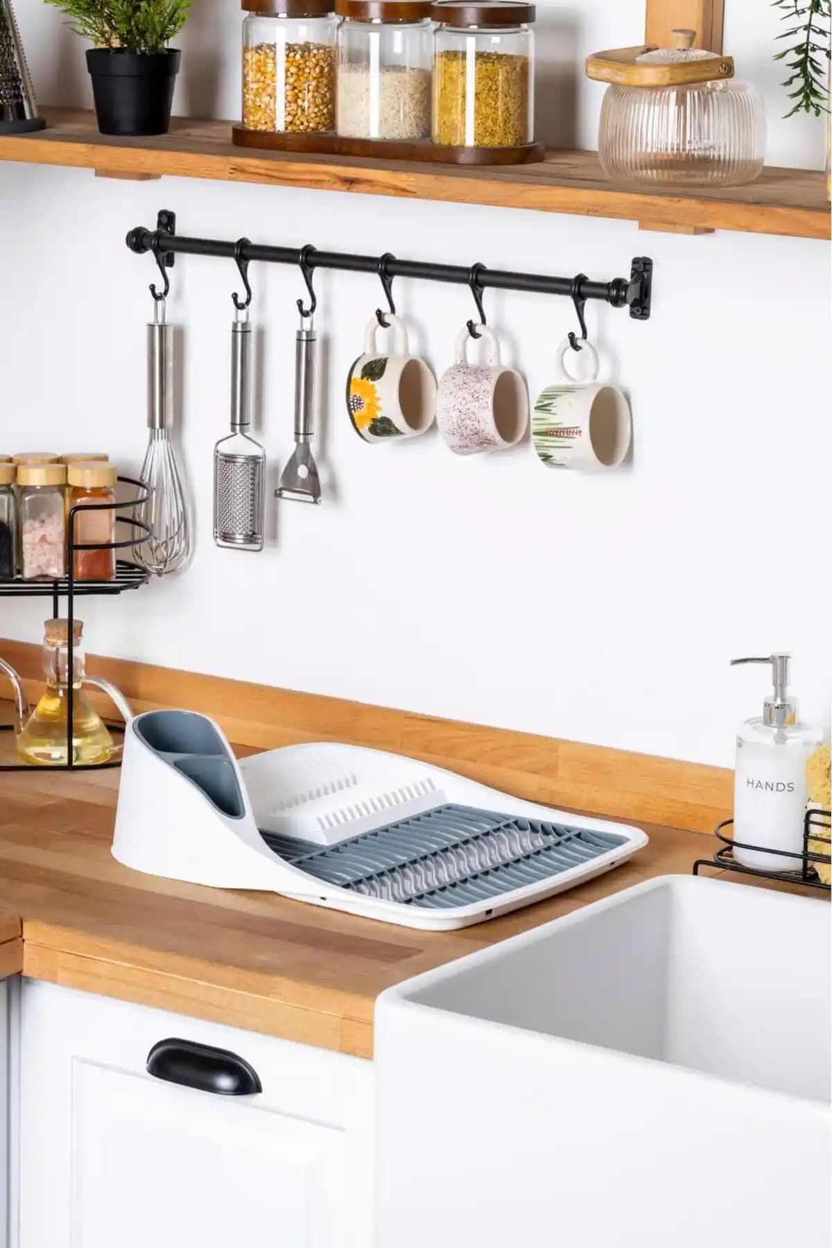 Genel Markalar Şık Tezgah Üstü Bulaşıklık Seti ile Mutfak Düzeninizi Sağlamlaştırın