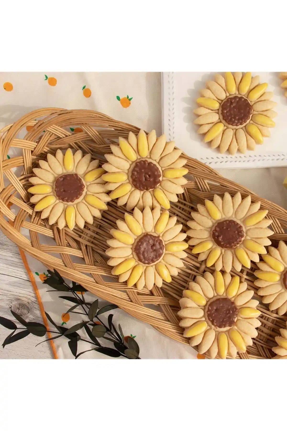 Hobist Ayçiçeği Kurabiye ve Şeker Hamuru Kalıbı Seti Yaratıcı Mutfak Tasarımları İçin