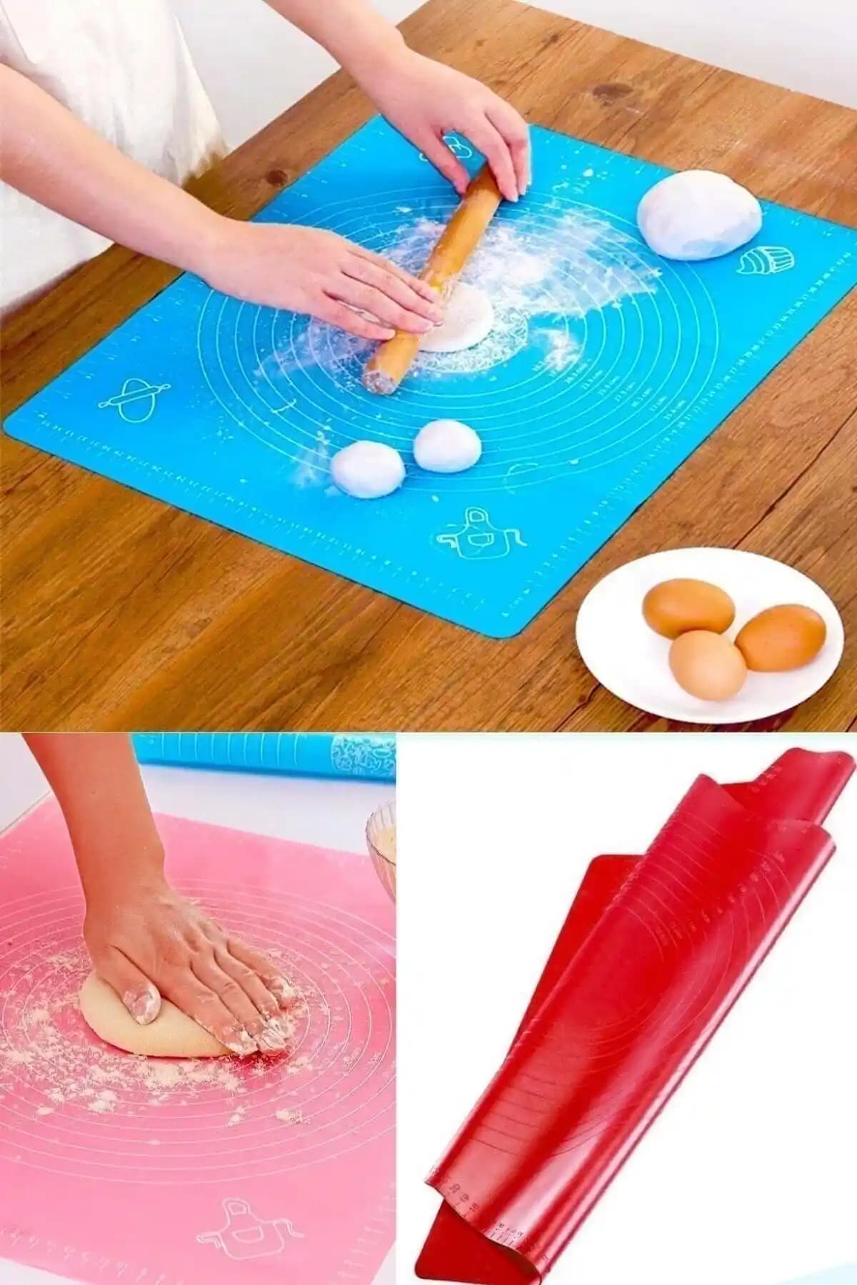 İndirimKap Silikon Ölçekli Hamur Açma Matı: Pratik ve Hijyenik Mutfak Gereci Çözümü