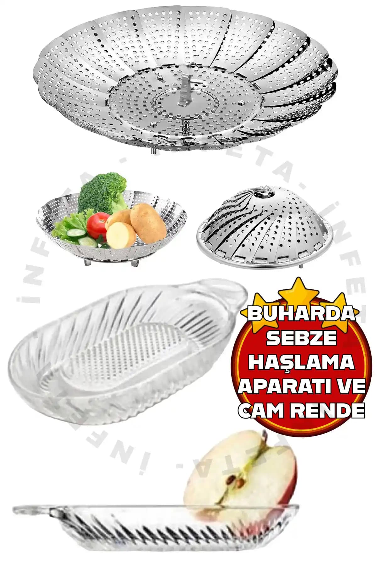 İnfeta 2'li Mutfak Seti Sağlıklı ve Pratik Pişirme Çözümleri İçin Uygun