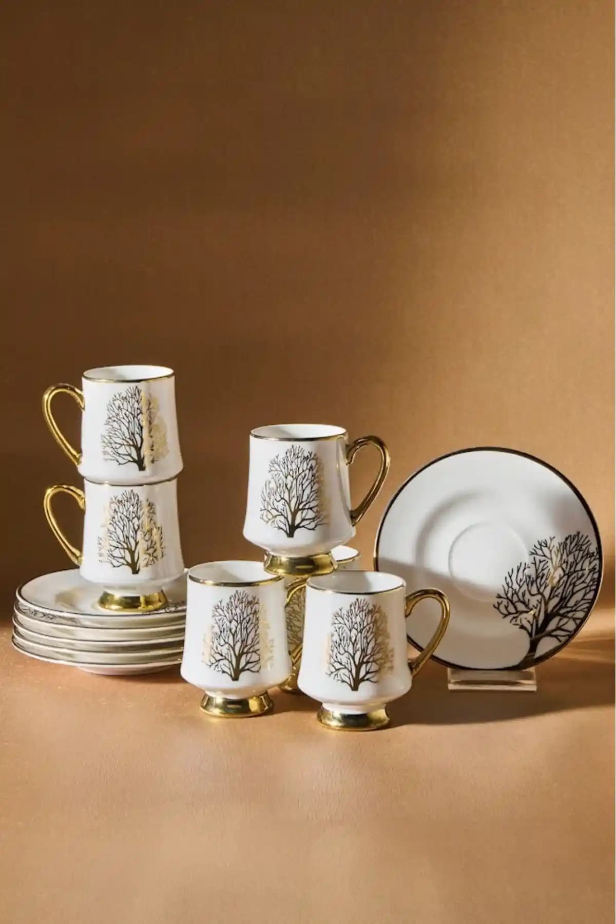 Karaca Afra 6 Kişilik Kahve Fincanı Seti Modern Tasarım ve Dayanıklı Malzeme ile