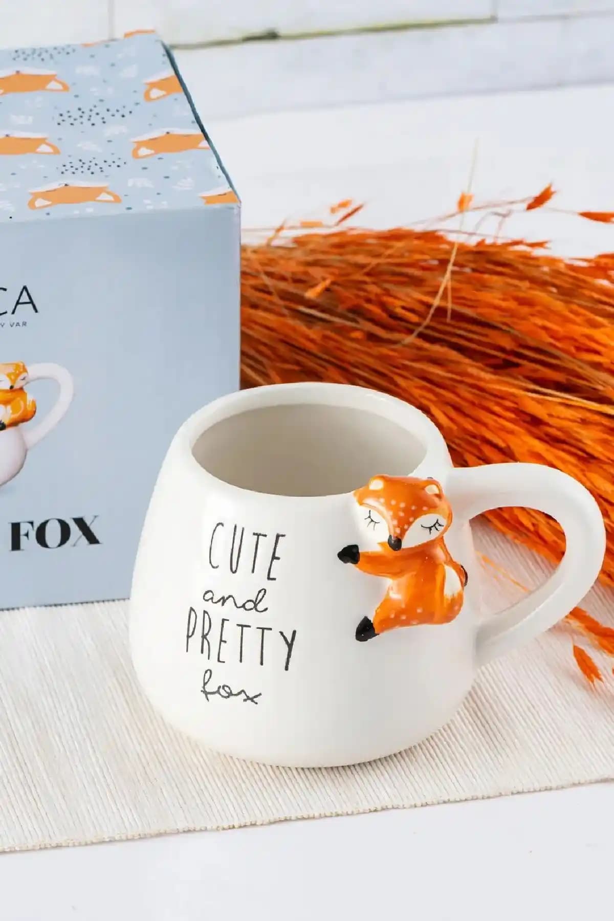 Karaca Animal Fox Seramik Kupa 483 ml Şık ve Fonksiyonel Tasarım
