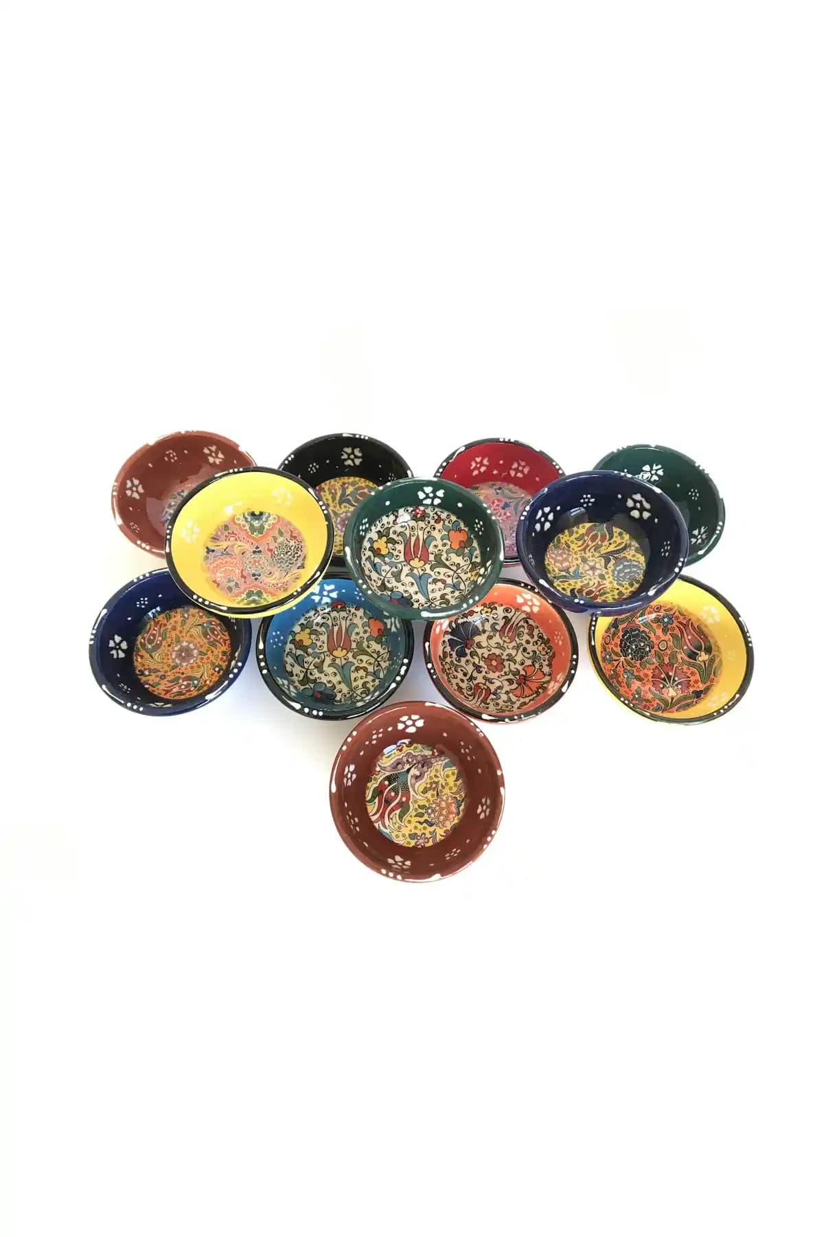 Kardelen Çini 12'li Kase Seti Estetik ve Çok Amaçlı Kullanım İçin Uygun