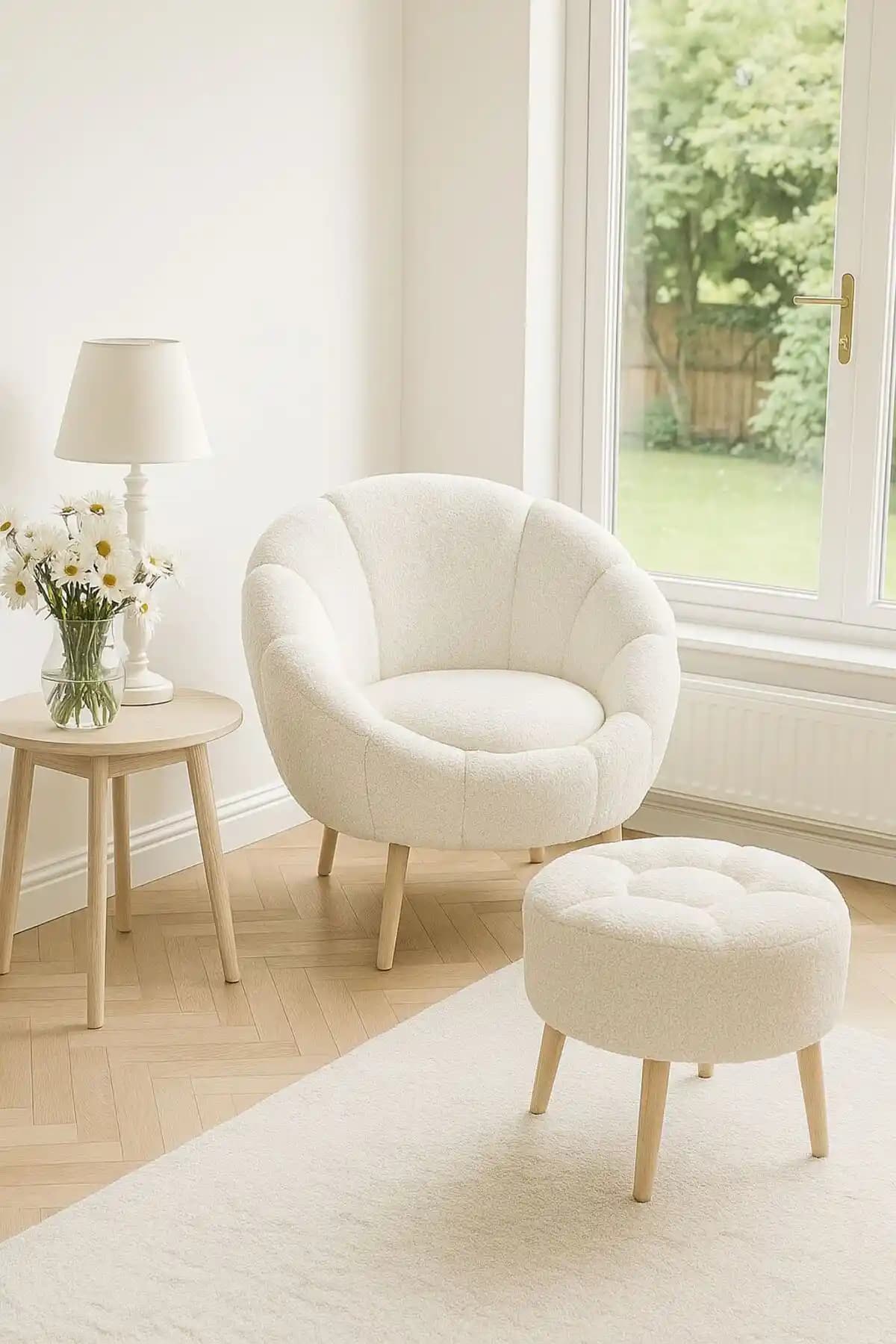 KOKİ DESIGN LIDA Tekli Berjer Modern ve Retro Tarzda Şık Oturma Mobilyası