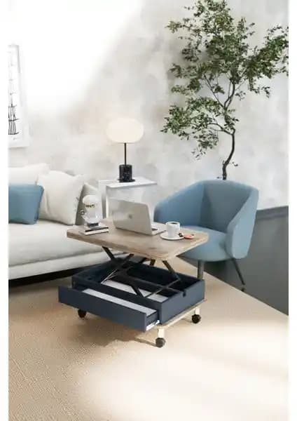 Kolexonline Oslo Sihirli Sehpa: Çok Fonksiyonlu Modern Tasarım ve Dayanıklı Kullanım