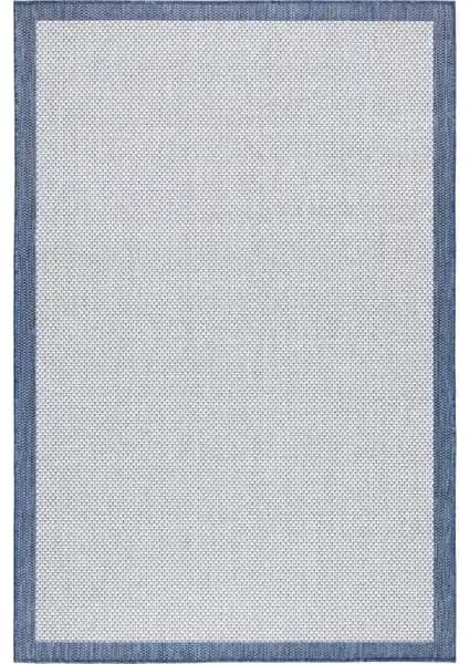 Koza Halı Fresco Ekru Lacivert Modern ve Şık Yüzeyli Yıkanabilir Halı Seçenekleri