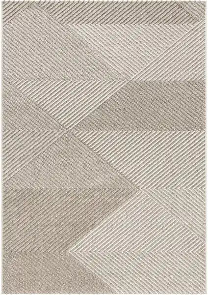 Koza Halı Retro Krem Bej Halı 19270A: Modern ve Şık Tasarım ile Dayanıklı Dekoratif Halı