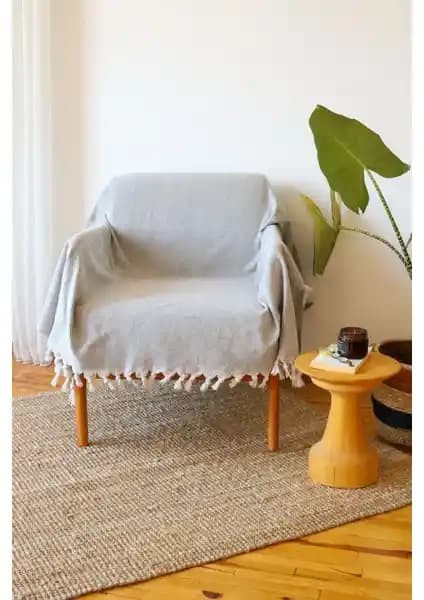 Koza Mix Berjer Tekli Koltuk Örtüsü Gri Modern Tasarım ve Yüksek Kalite Özellikleri