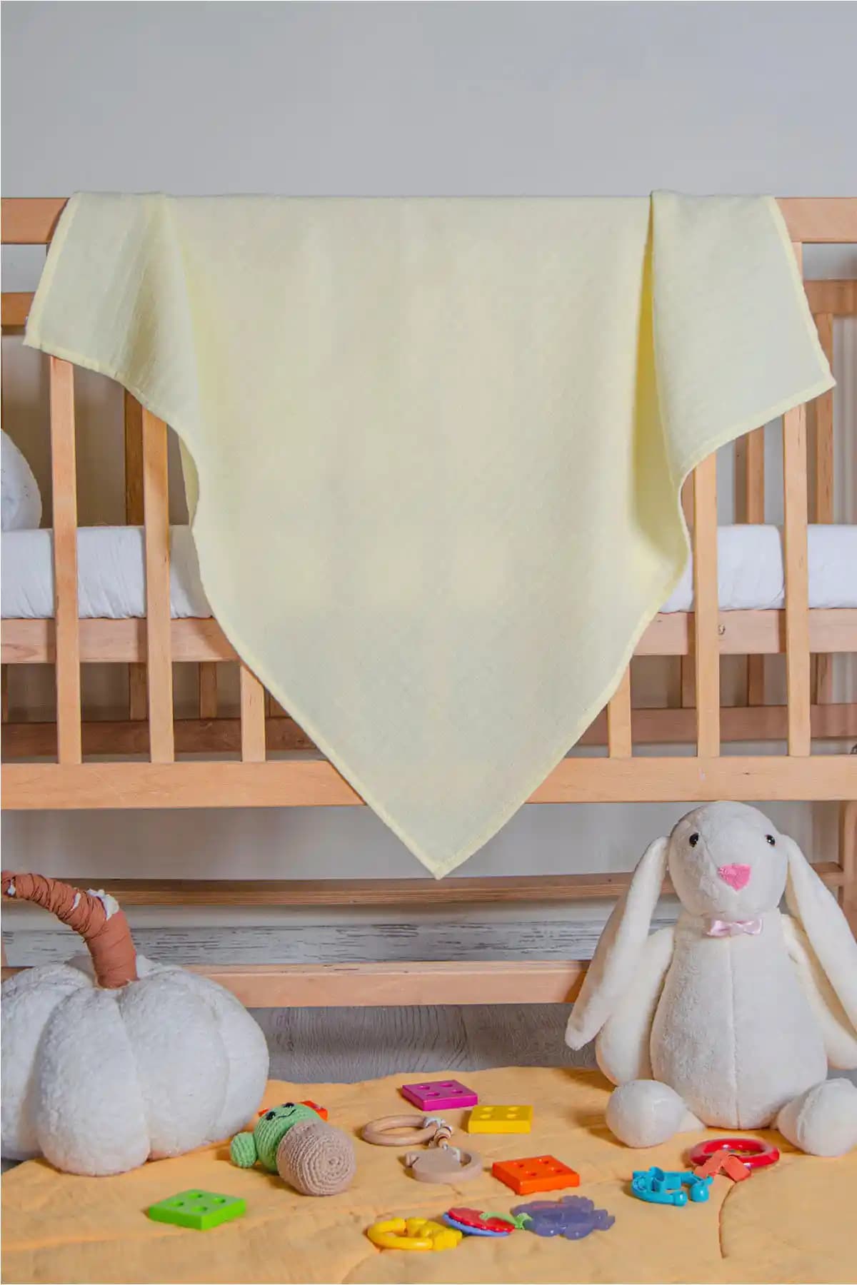 Luckka Renkli Çok Amaçlı Müslin Örtü Battaniye - Yüksek Kalite ve Güvenli Bebek Ürünü