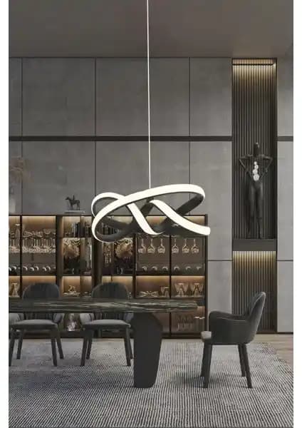 Luna Lighting Vino Riserva Siyah Metal Modern LED Sarkıt Avize Detaylı İnceleme