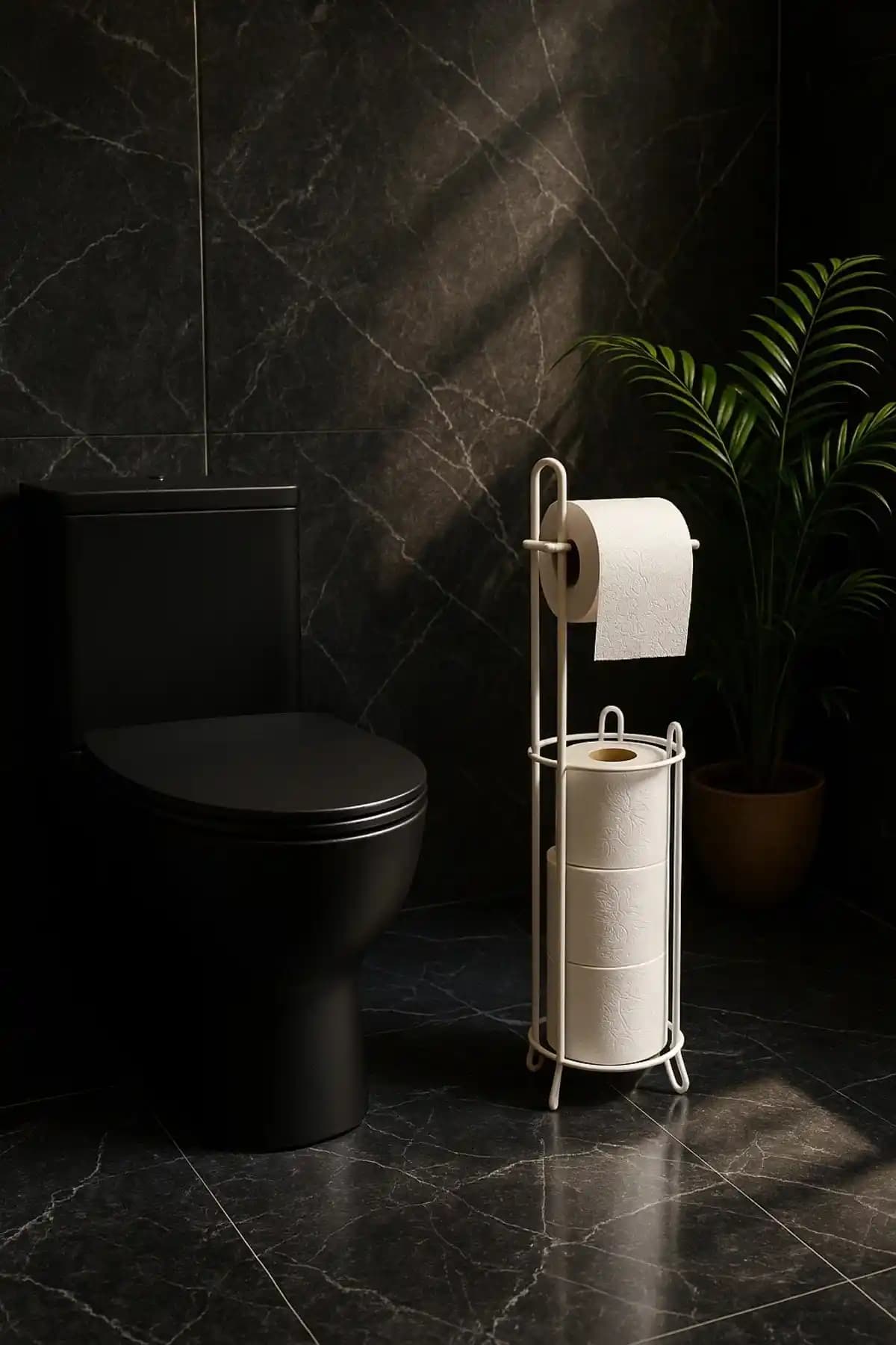 Magic Objects Ayaklı Beyaz Tuvalet Kağıtlığı Modern ve Dayanıklı Tasarımıyla Banyonuzda Şıklık Yaratır