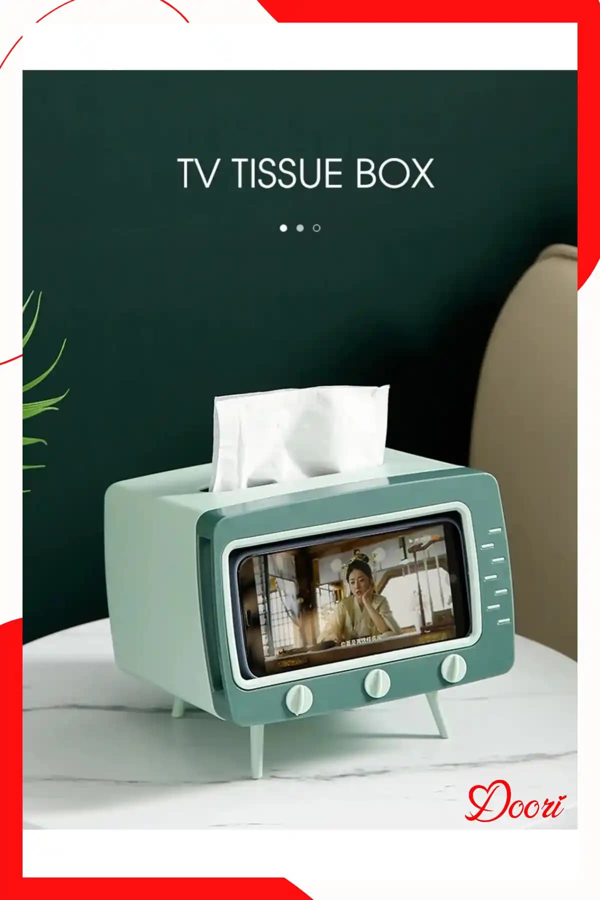 Masaüstü TV Görünümlü Peçetelik ve Telefon Tutucu: Şık ve Pratik Çözüm