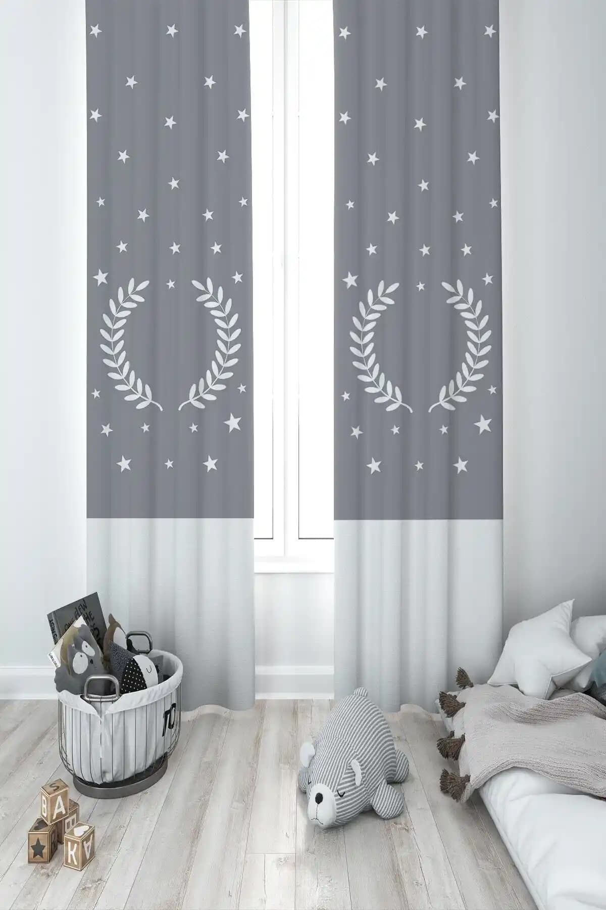 MEKTA HOME Bebek ve Çocuk Odası Yıldızlar ve Buğday Desenli Fon Perde Özellikleri ve Kullanım Rehberi