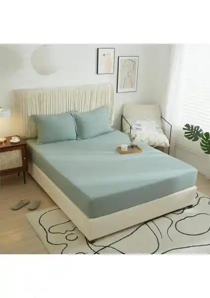 Mertim Çift Kişilik Lastikli Ranforce Çarşafı: Şıklık ve Konforun Buluşması