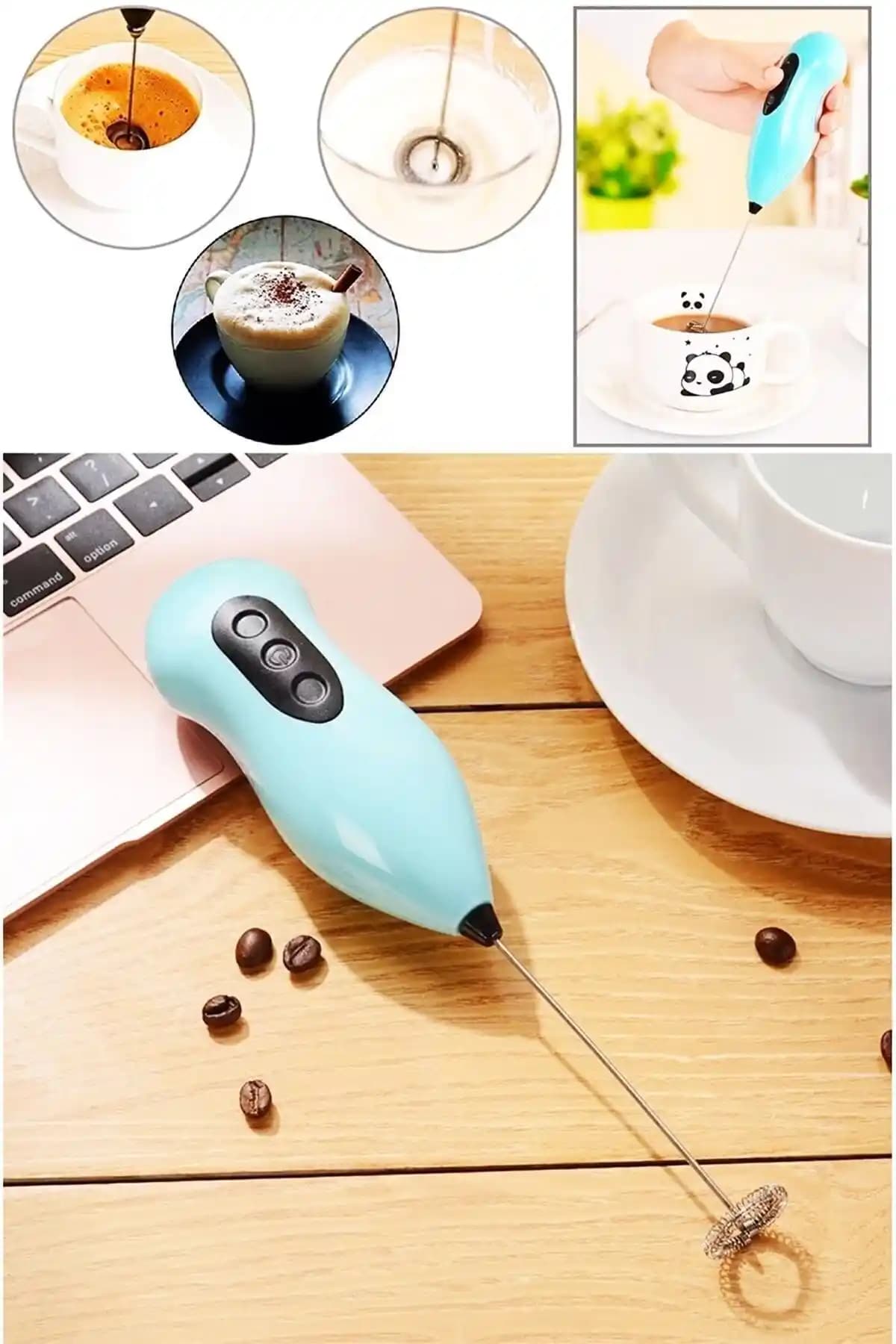 Mini Pilli Portatif Karıştırıcı Mikser: Pratik ve Çok Yönlü Mutfak Çözümü