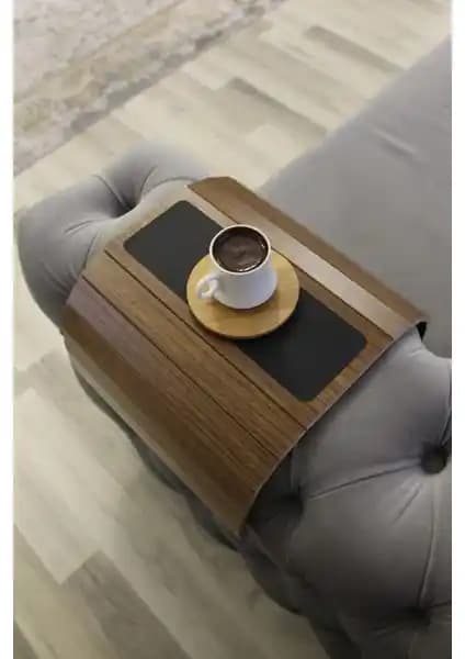 Mobitell Deri Tabanlı Kolçak Sehpası: Modern ve Çok Amaçlı Kullanım İçin Uygun