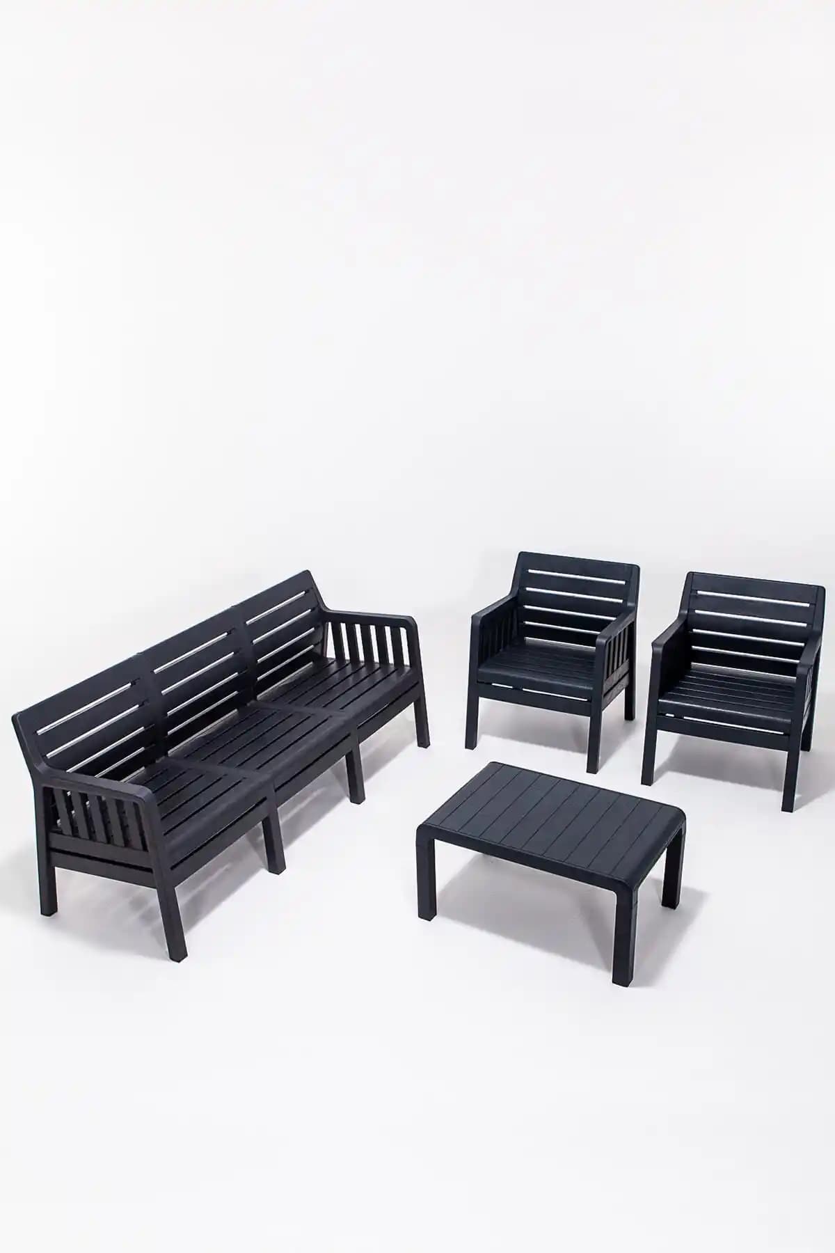 Modern ve Dayanıklı Lara Bahçe Oturma Grubu ile Dış Mekan Konforunu Yükseltin