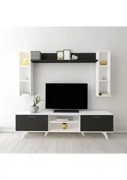 Moonlife Istanbul Dolaplı TV Ünitesi Modern ve İşlevsel Tasarımıyla Dekorasyonunuza Şıklık Katıyor