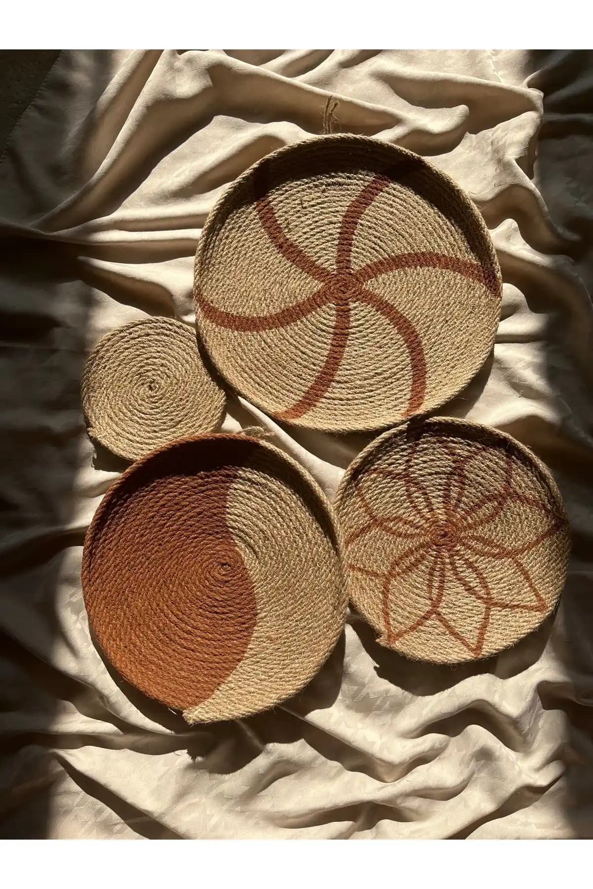 NİLİZM ART Bohem Tarzında Hasır Duvar Tabağı ile Mekanlarınıza Sıcaklık Katın