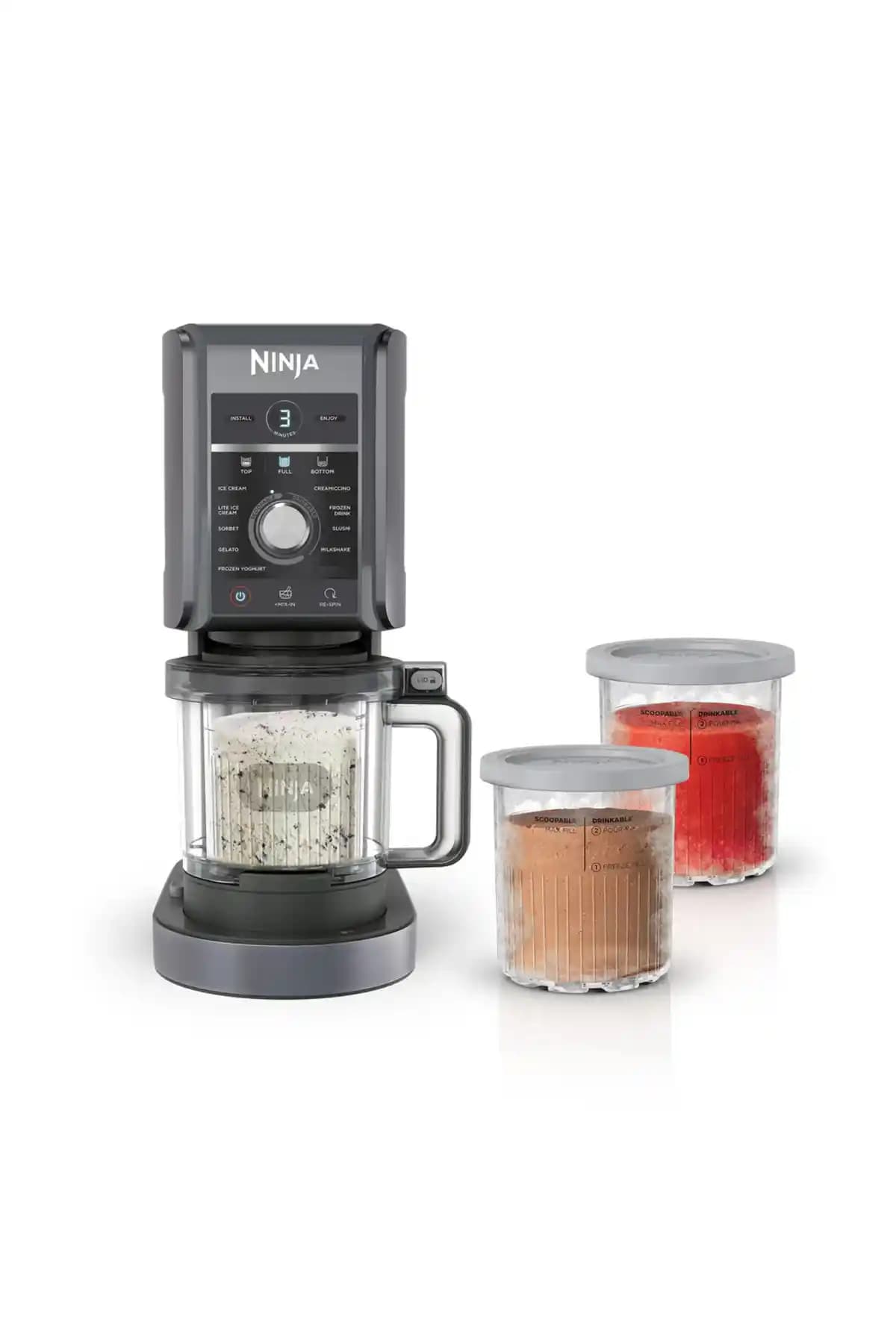 Ninja CREAMi Deluxe 10-in-1 Dondurma ve Frozen Makinesi: Çok Fonksiyonlu ve Şık Tasarım