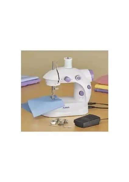 Onetick Auhma Işıklı Pedallı Mini Dikiş Makinesi Ev ve Seyahat Kullanımı İçin