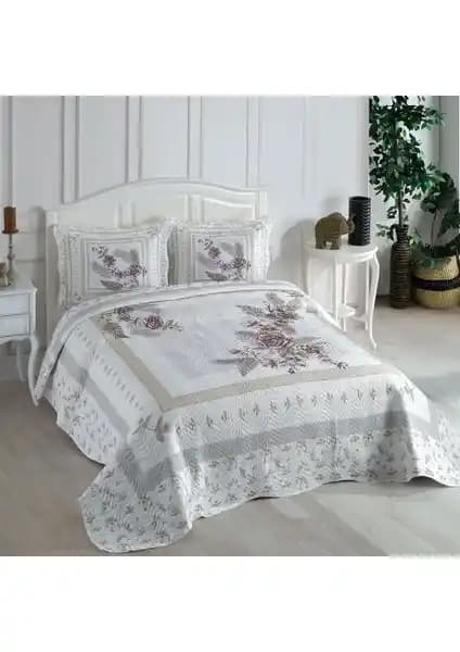 Örtüm Asya Lila ve Gloria Çift Kişilik Kapitone Yatak Örtüsü Karşılaştırması