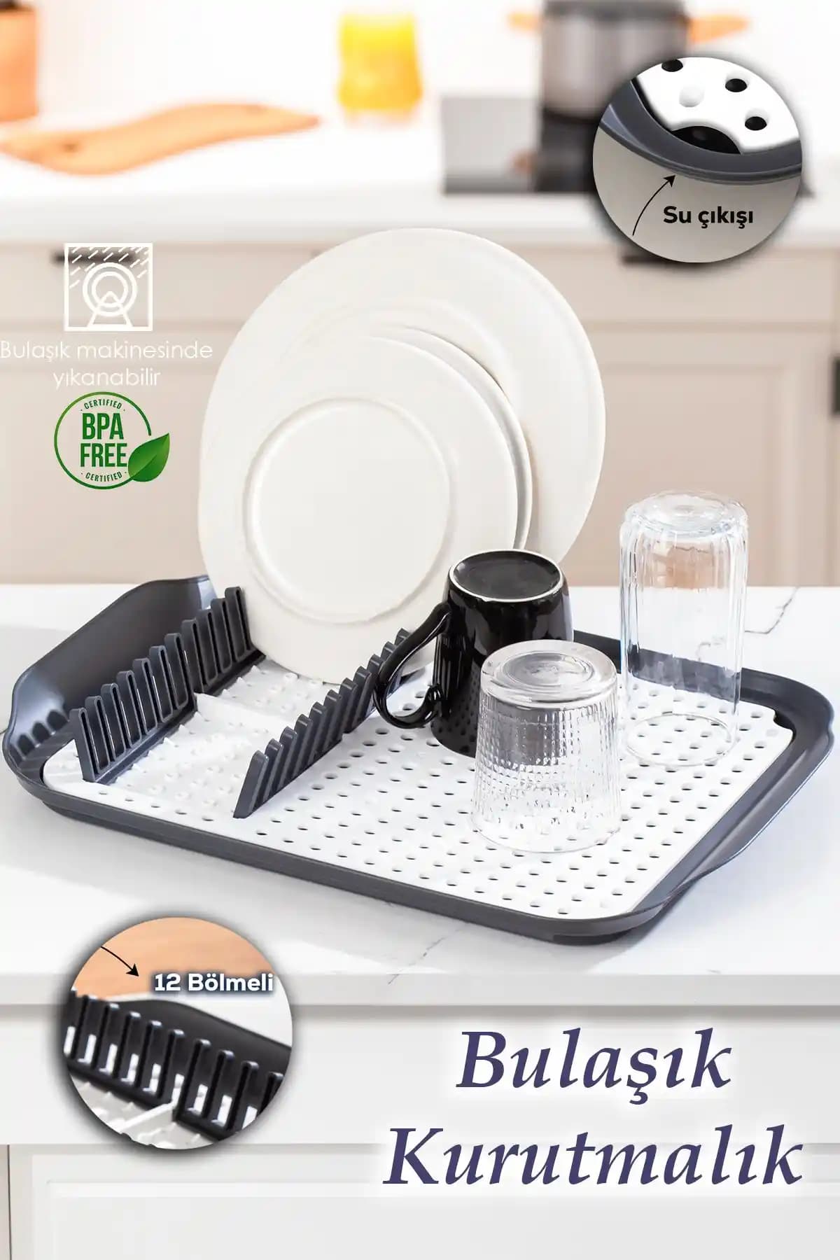 Porsima 1213 Çok Amaçlı Bulaşık Tepsisi: Dayanıklı ve Şık Mutfak Çözümü