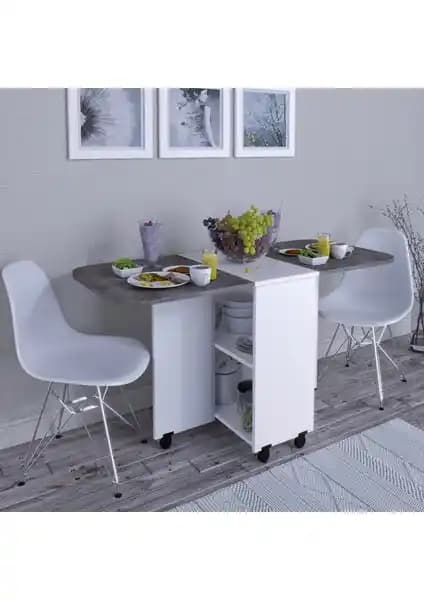 Rafineri Tasarım MDF Açılır Kapanır Yemek Masası Modern ve Fonksiyonel Tasarım