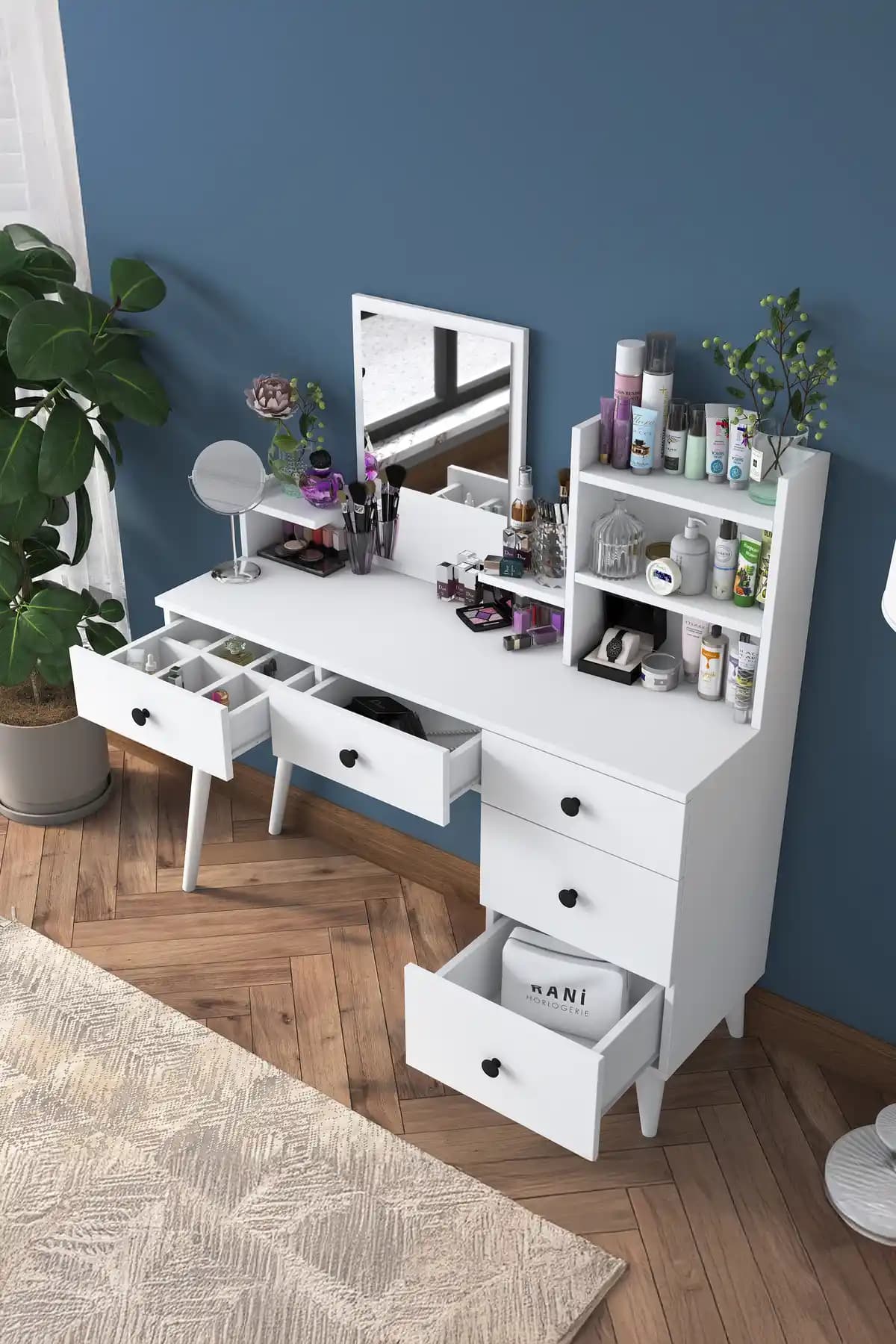 Rani Mobilya Bj101 Makyaj Masası Modern Tasarım ve Fonksiyonellik Özellikleri