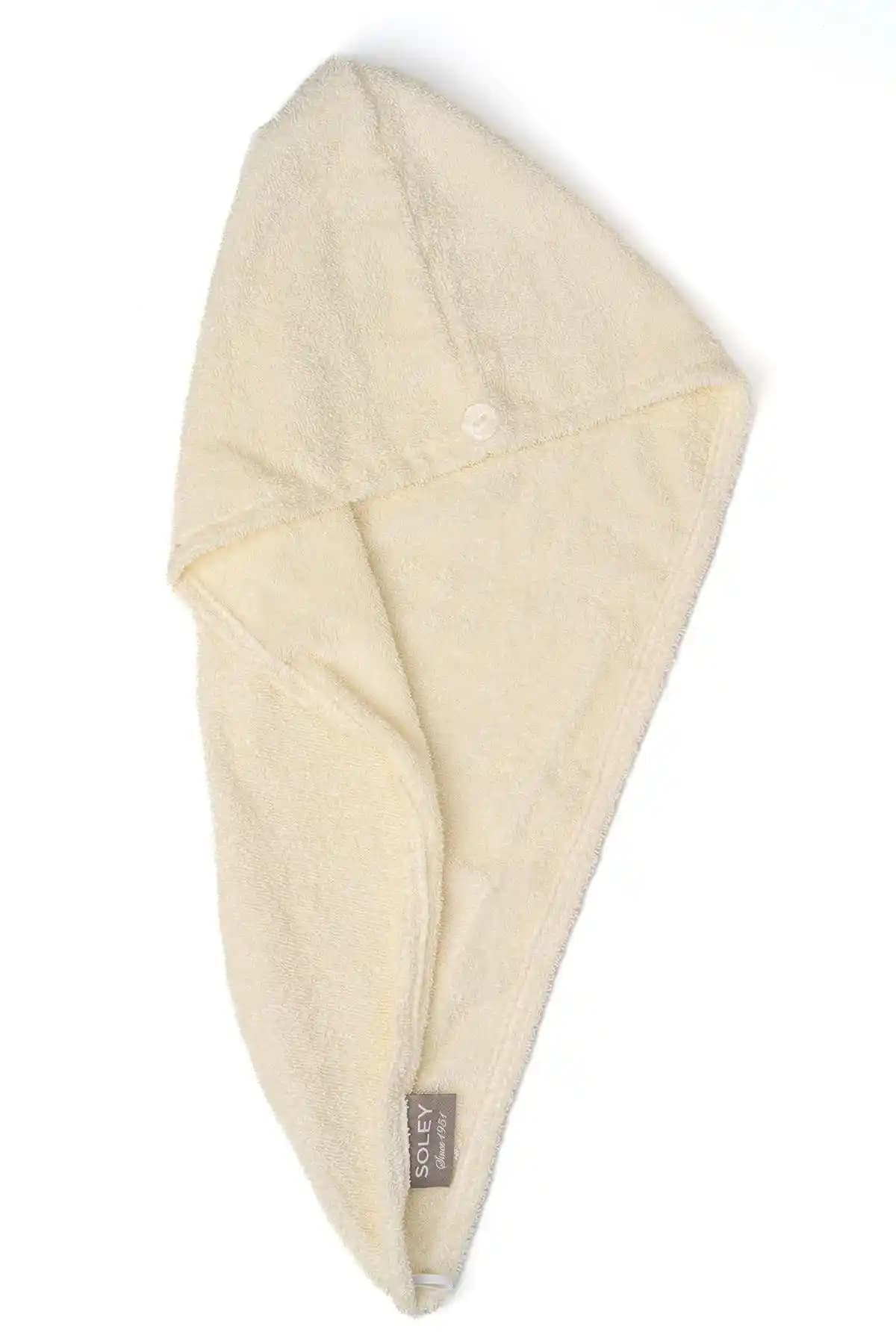 Soley Talya Yüksek Kaliteli Pamuklu Saç Havlusu Günlük Bakım ve Estetik İçin Uygun