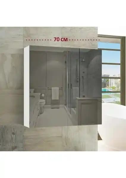 Thevida Aynalı Banyo Dolabı 70x70: Modern Tasarım ve Fonksiyonellik Bir Arada