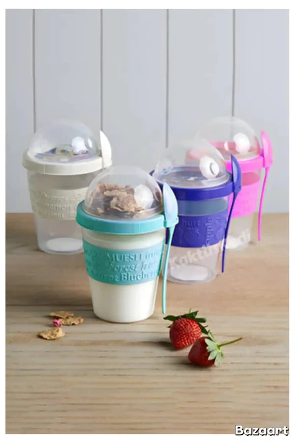 Titiz Çok Amaçlı Yoğurt ve Dondurma Kabı 600 ml Sağlıklı ve Şık Mutfak Gereçleri