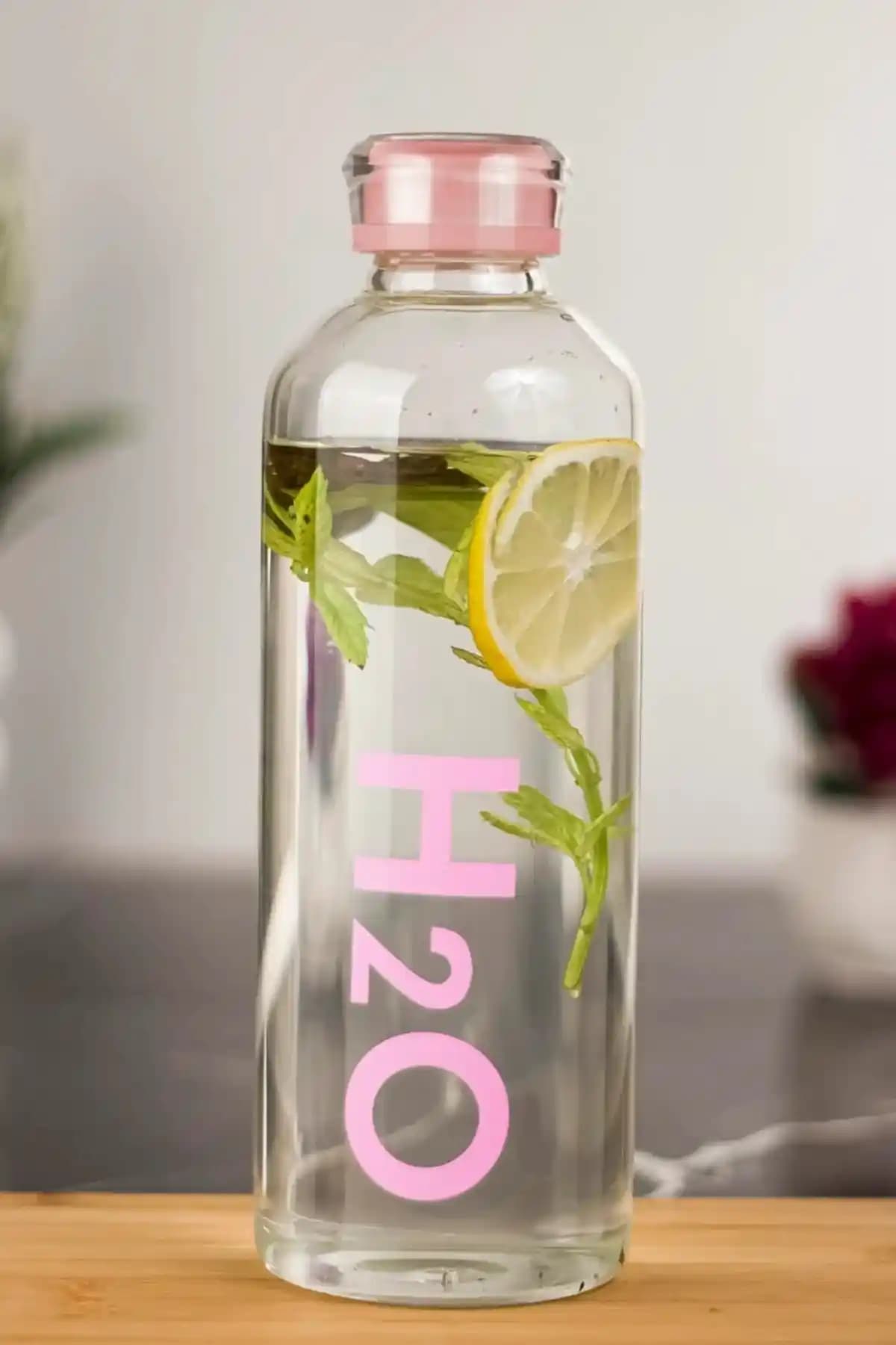 Tohana Borosilikat H2o Cam Matara Suluk 1 Litre Sağlıklı ve Şık Tasarım Günlük Kullanım İçin