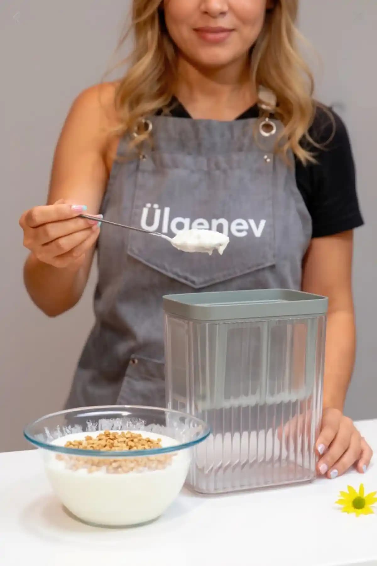 Ülgenev 1 Adet Peynir Altı Suyu Ayırıcı ile Evde Süzme Yoğurt Yapımı Kolay ve Yenilikçi Çözüm